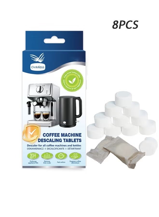 oradess Cleaning Tablets for Coffee Machines, Coffee Maker Pots Descaling & Cleaning Tabs, Descaling & Cleaning Tablets for Automatic Espresso Machines, Individually packaged - Image 1